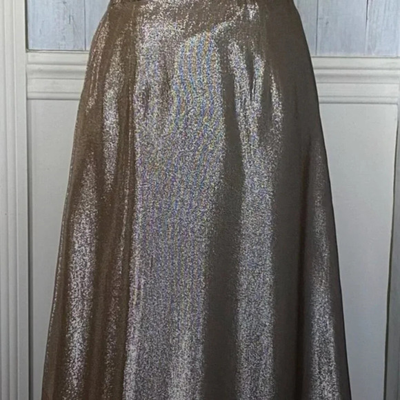 NWT Olcay Gulsen Silk Halter Neck Backless Maxi Gown - Picture 4 of 12